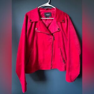 Torrid Red Moto Jacket | Size 2 | Zip Front